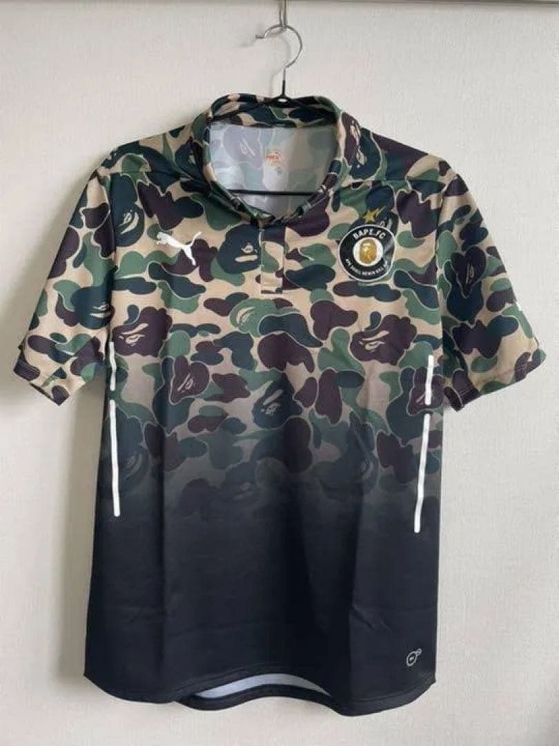 BAPE.FC PUMA camoポロシャツ