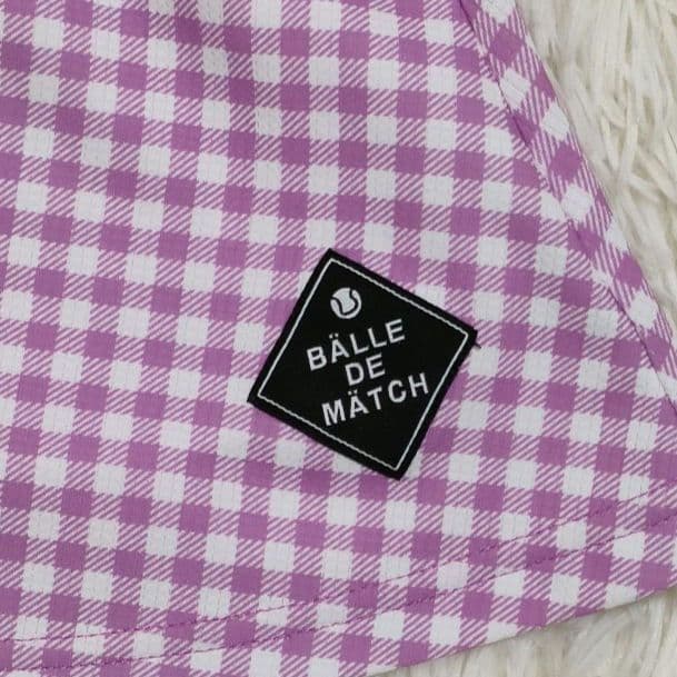 BALLE DE MATCH パープルチェック セットアップ Mサイズ