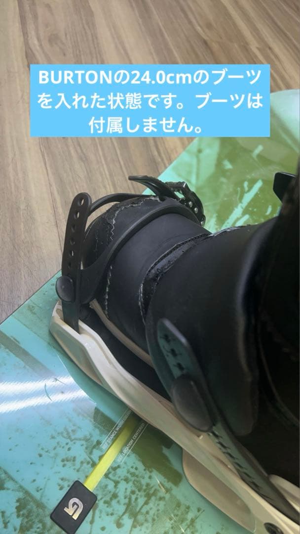 スノーボード Burton 152cm ビンディングSalomon size M