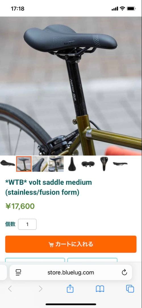 パーツ WTB* volt saddle medium (stainless/fusio