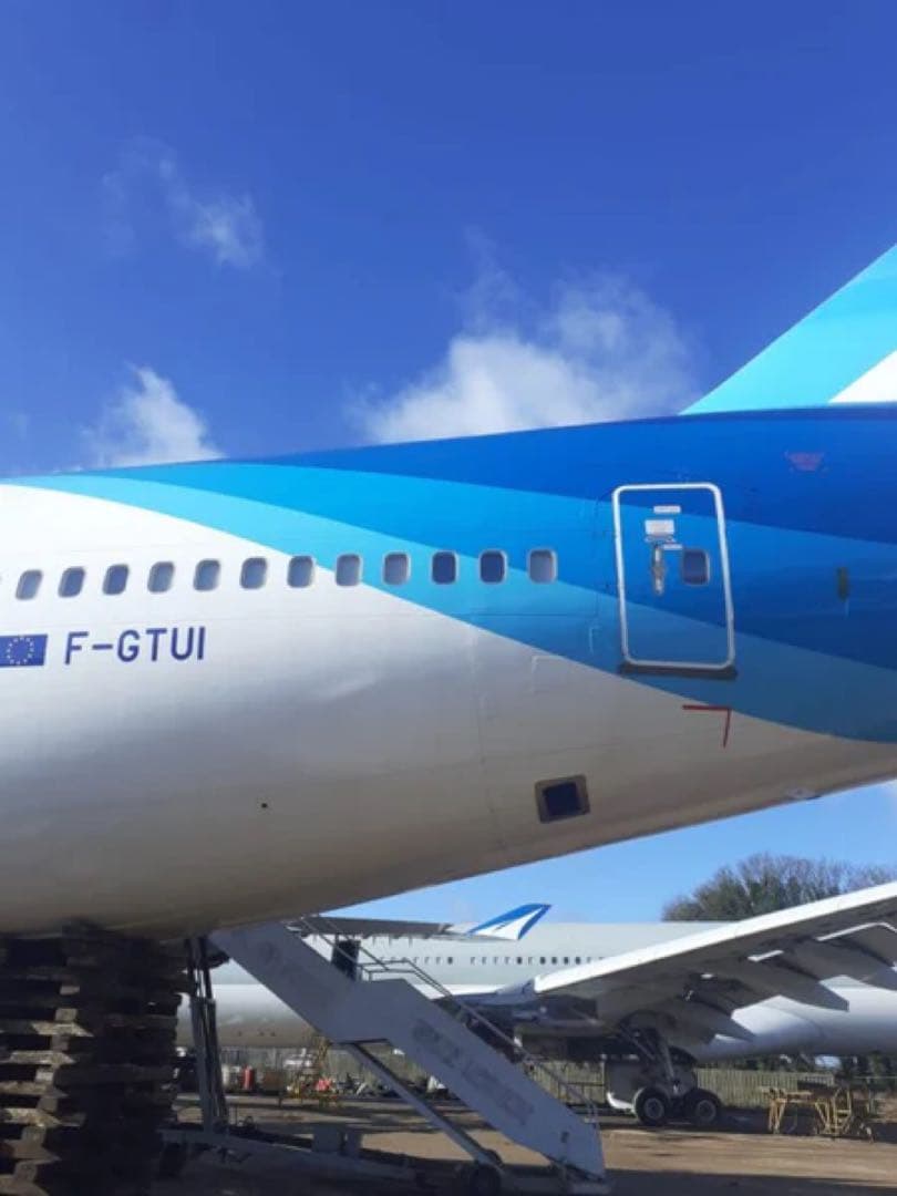 コルセール航空 Aviationtag B747 青色