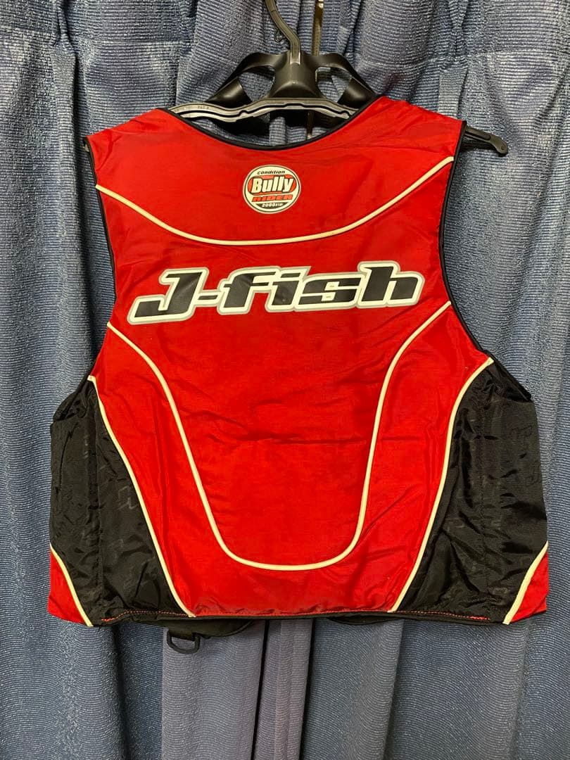 J-fish ライフジャケット Mサイズ 赤黒