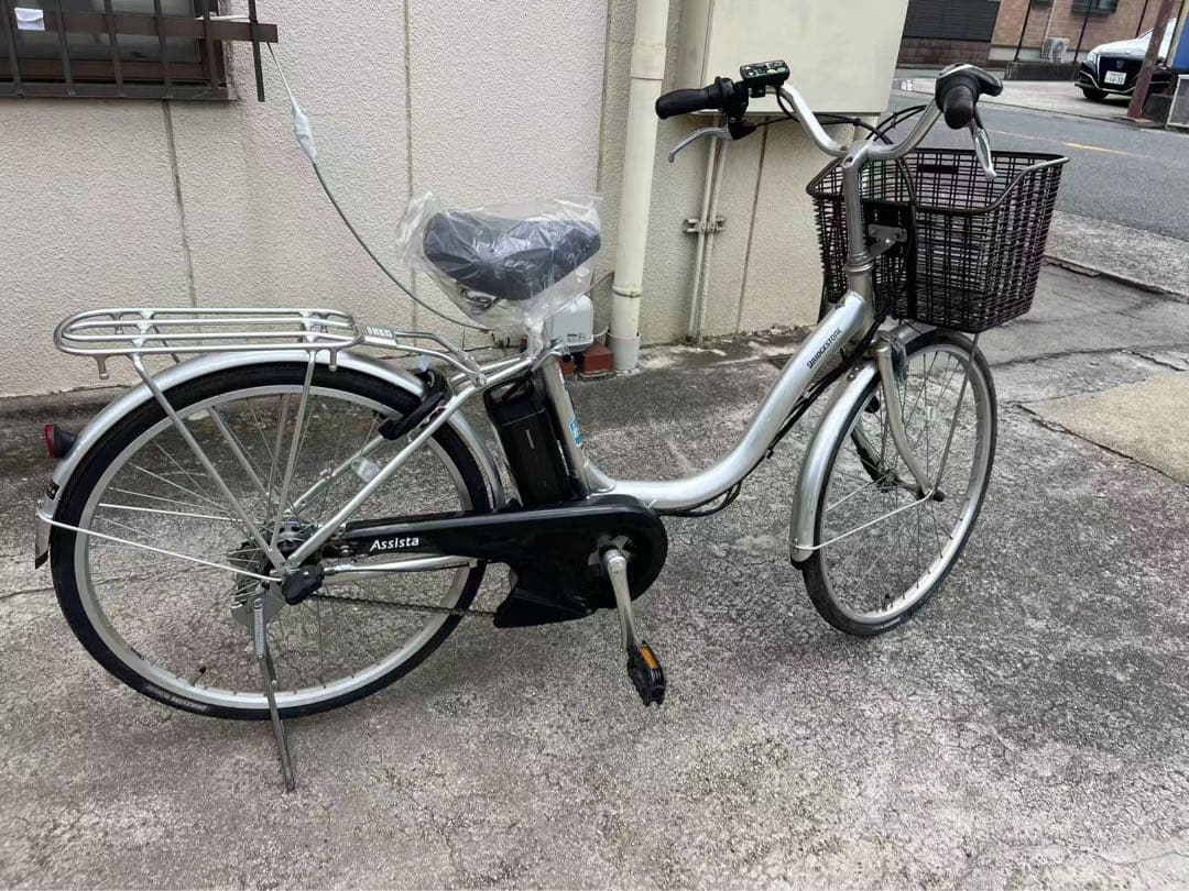 357 ブリジストン 電動アシスト自転車 24インチ 充電器付き