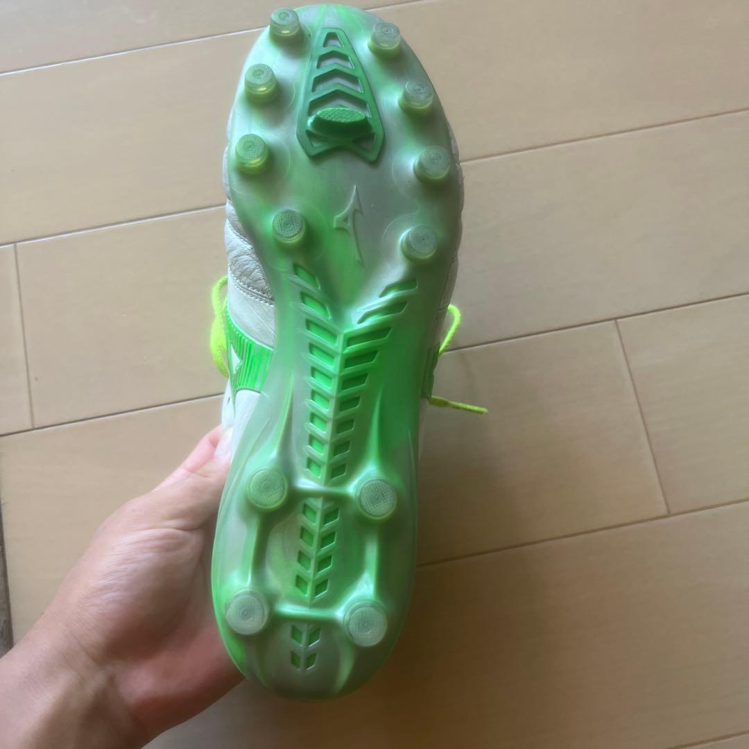 Mizuno Morelia ホワイト/グリーン サッカーシューズ