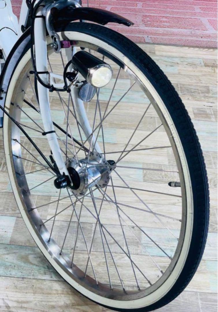 K1990 電動自転車パナソニック子供乗せ 26インチ 8.9Ah ホワイト