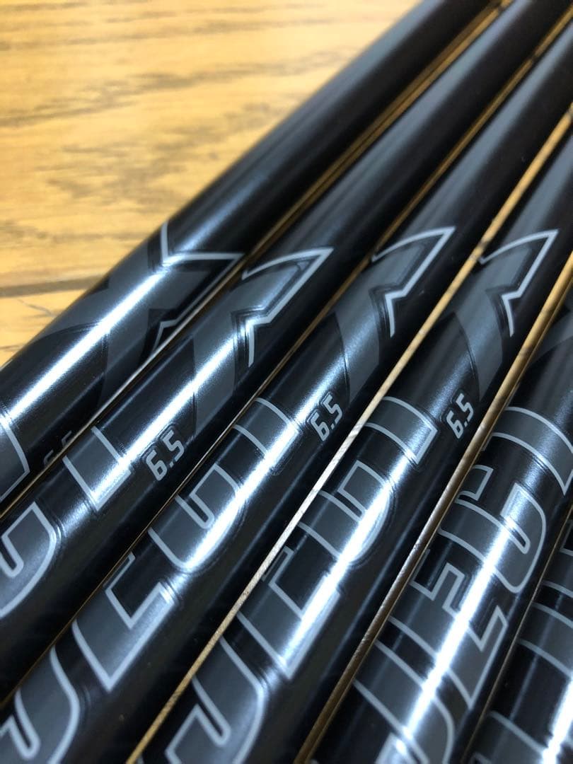 新品 プロジェクトX オールブラック 6.5 #5〜 Pw 6本　新品未使用品