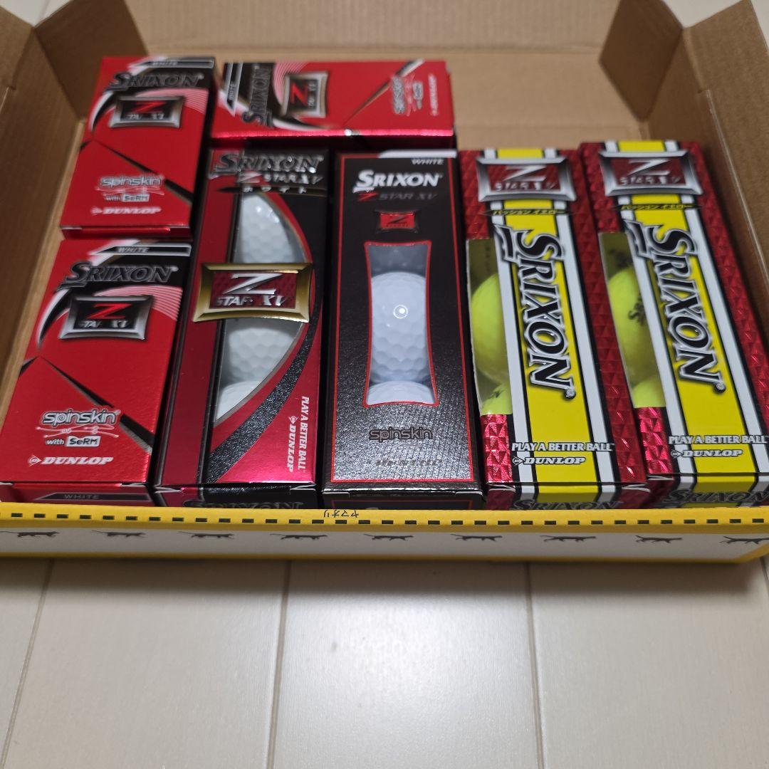 新品Srixon Z-STAR IV ゴルフボール イエロー6個　ホワイト12個