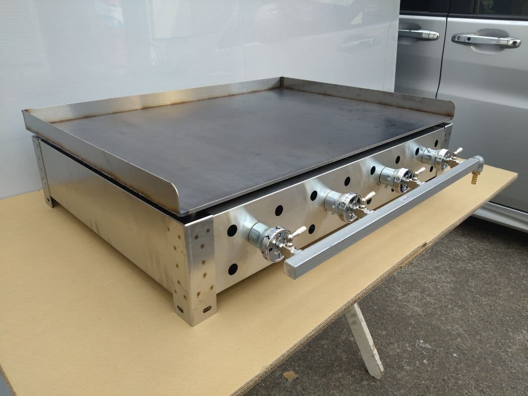 持手付 新品 ６ミリ鉄板 プロパン ガス グリドル 鉄板焼き器 お好み焼きそば