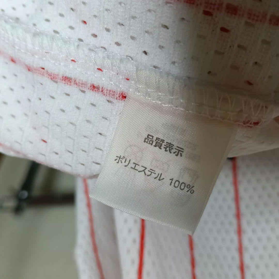【美品！希少品】シャープ産業製 ヤクルトスワローズ メッシュ地ユニフォーム／F