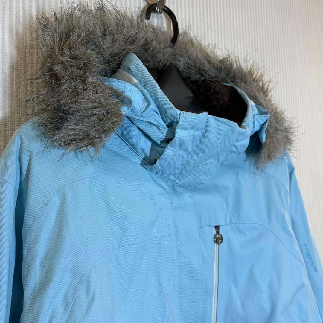 Columbiaコロンビア US古着　スノーウェア　水色　レディースL