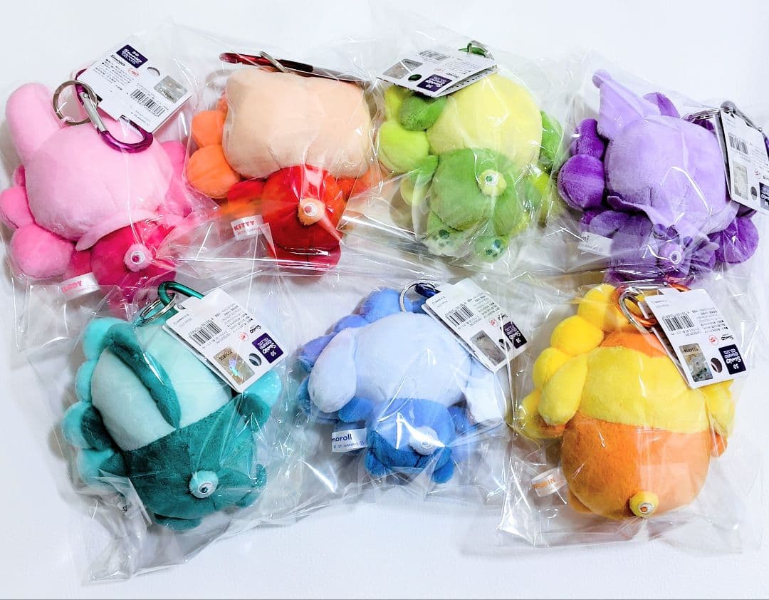 推しカラーサンリオミャクミャク　なりきりぬいぐるみBC コンプリート　カラビナ