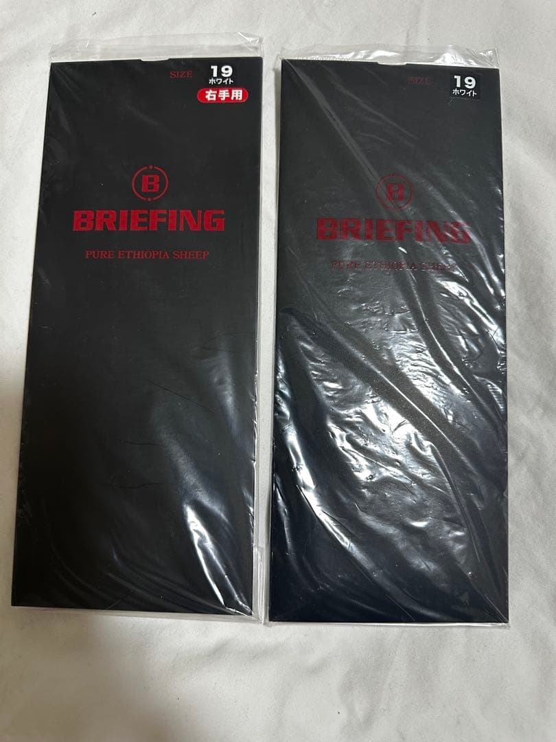 【新品】BRIEFING GOLF プレミアムレザーグローブ 19 左右セット