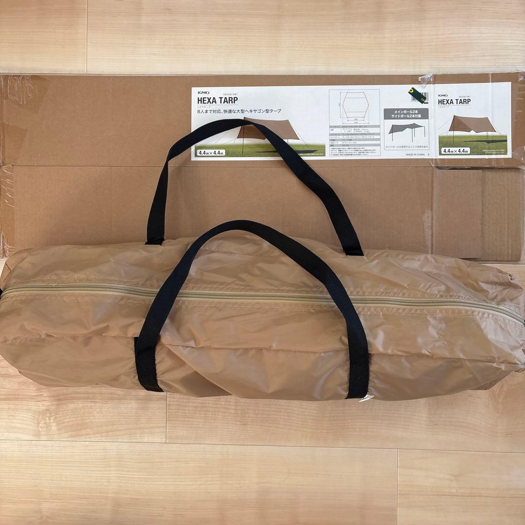 【新品】HEXA TARP 4.4m x 4.4m ヘキサタープ　UV 防水