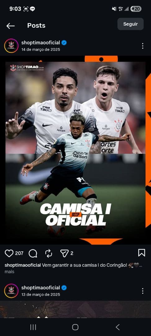 コリンチャンス　corinthians 公式ユニフォーム Tシャツ