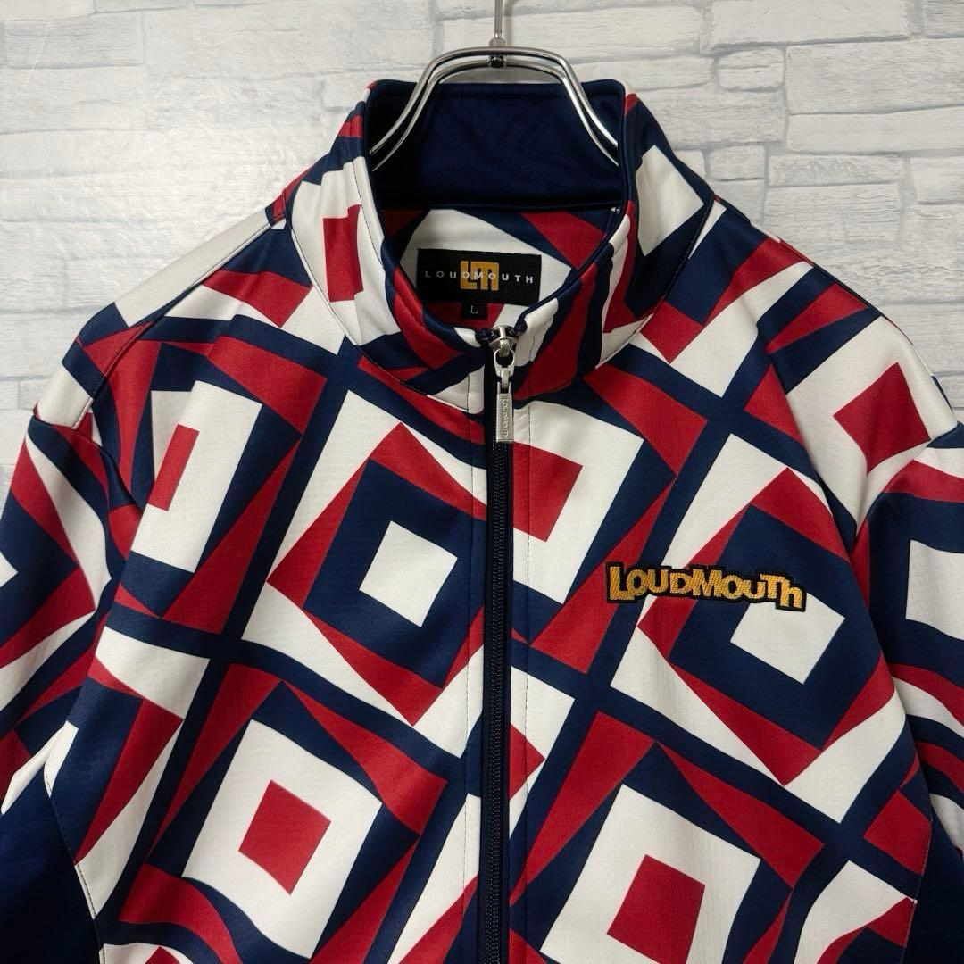 LOUDMOUTH ラウドマウス グラフィック 総柄 ジャージ ゴルフウェア L