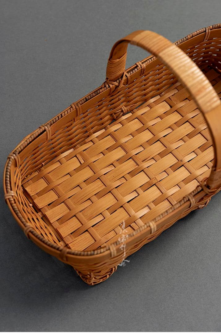 竹細工 極上品かご 収納 果物かご 手作工芸品 市場かご 手提かご 買い物かご