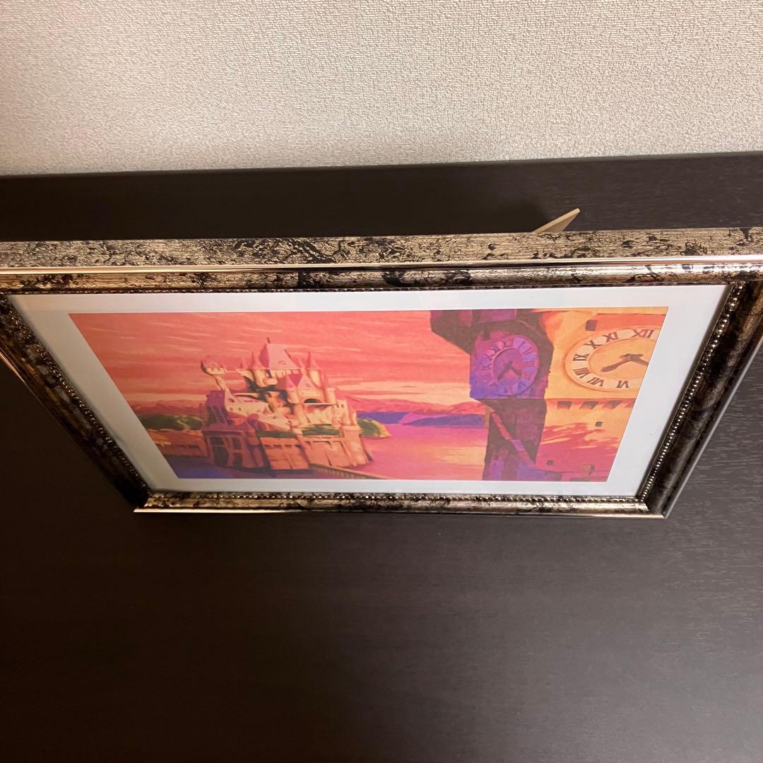 ジブリアート19 カリオストロの城③ 額縁寸法32.7㎝×24.0㎝京藤夏樹真作