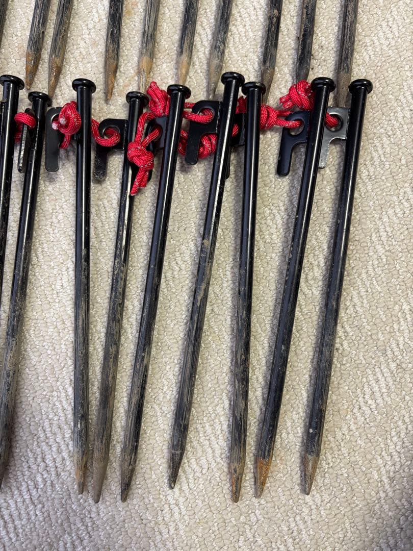 【値下げ中】【手渡し】ロゴス ほぼ新品 テントセット オプション、スチールペグ付