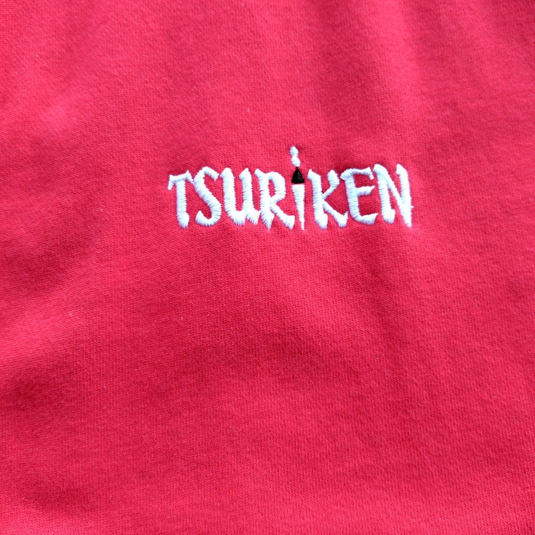 TSURIKEN 赤 フード付きパーカー