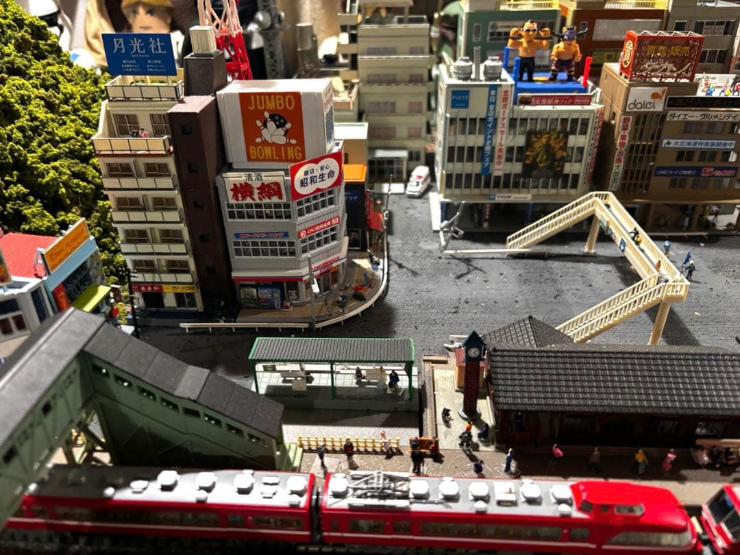 引取り限定　約120x60x20cm 鉄道模型　Nゲージ　複線ジオラマ 岐阜城