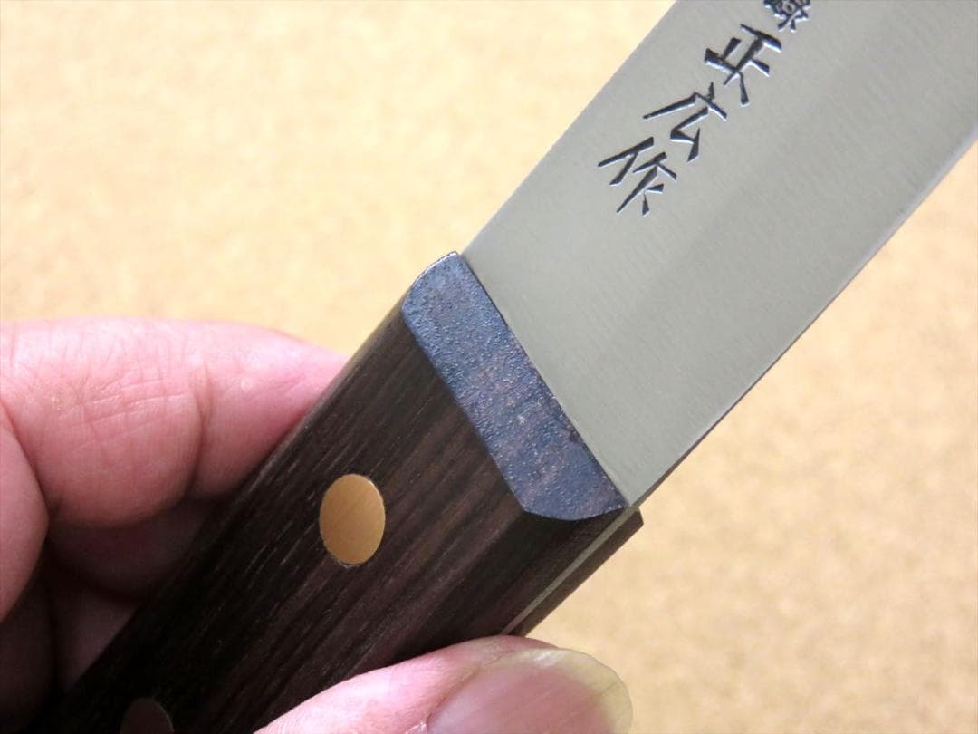 関の刃物 骨すき包丁 150mm 正広 ハガネ 肉切り 丸型 片刃 右利き