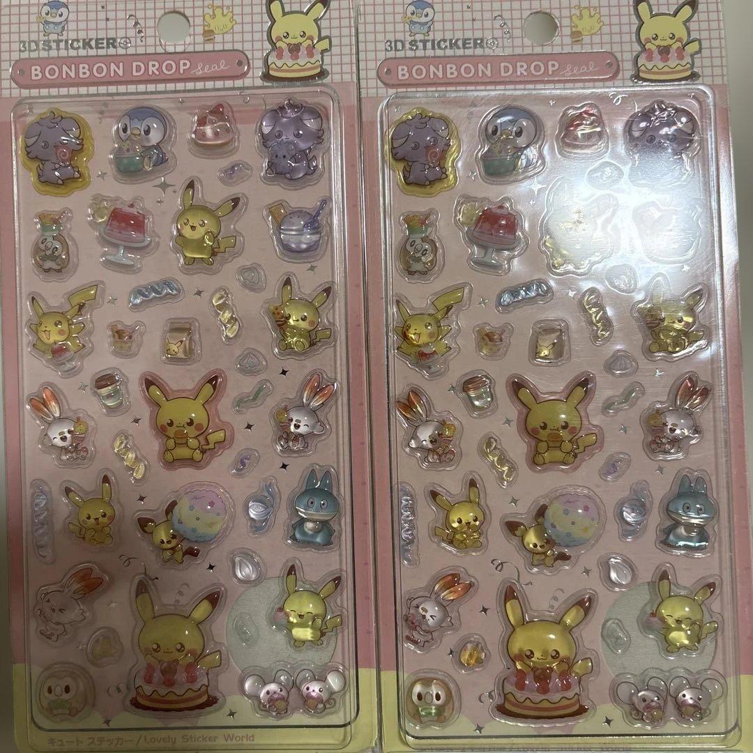 ポケモン BONBON DROP 3Dステッカーセット 8シート　バラ売り可能