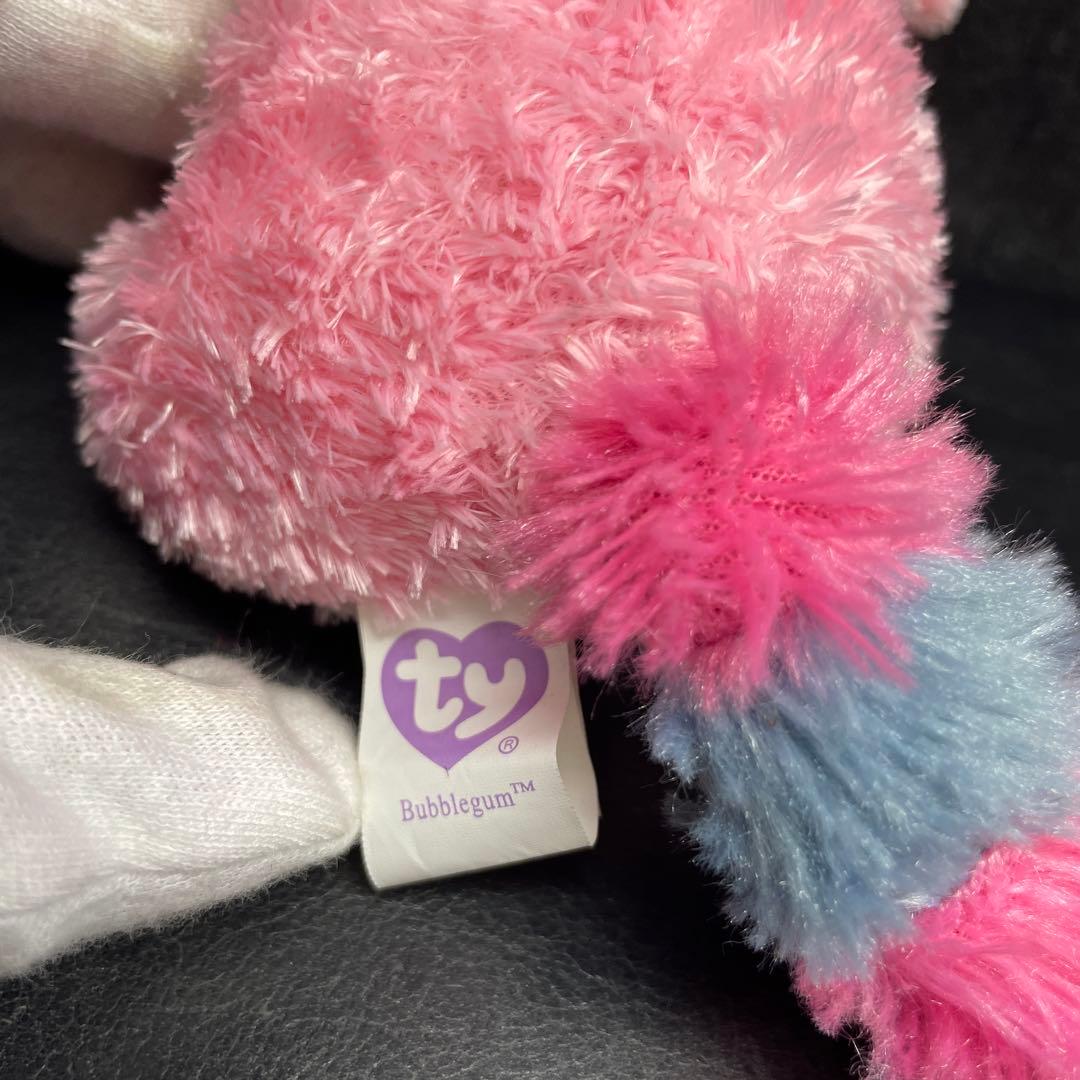 2009年製 Ty Beanie Boos「バブルガム」ピンクのブッシュベイビー