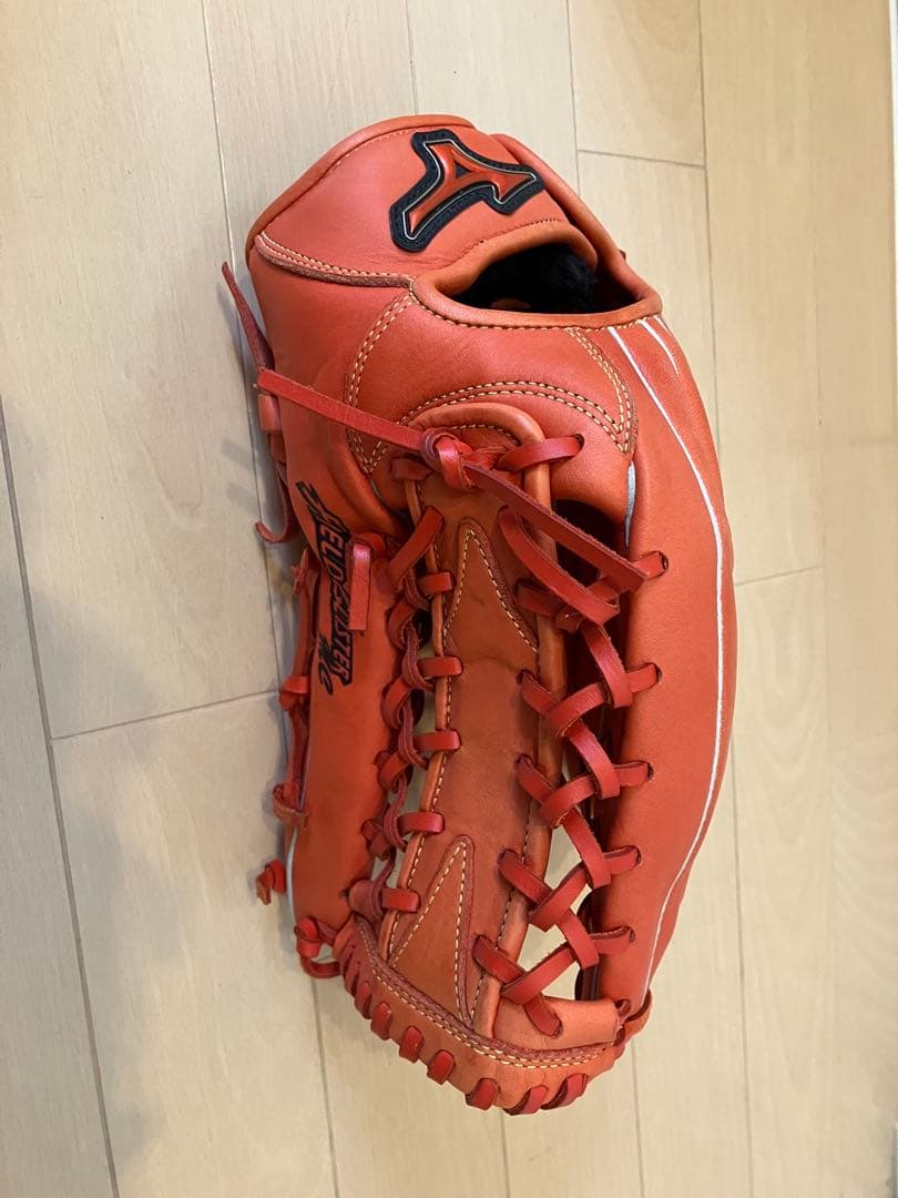 Mizuno Field Glister 軟式グローブ オレンジ