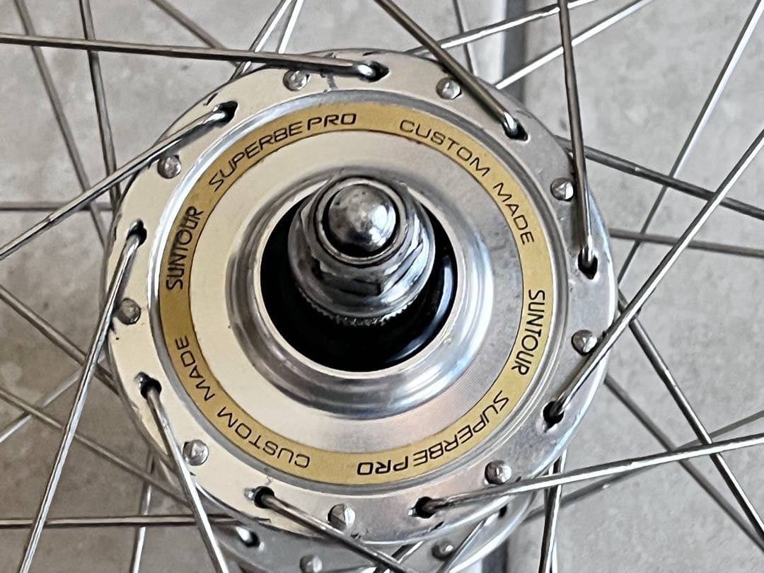 suntour superbe pro ARAYA GOLDピストホイール