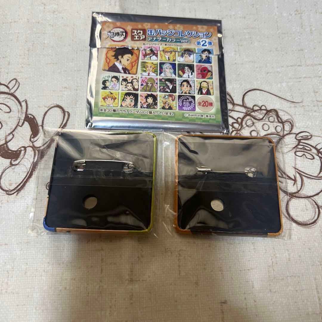 鬼滅の刃 嘴平伊之助 スクエア缶バッジコレクション アナザーカラーVer.