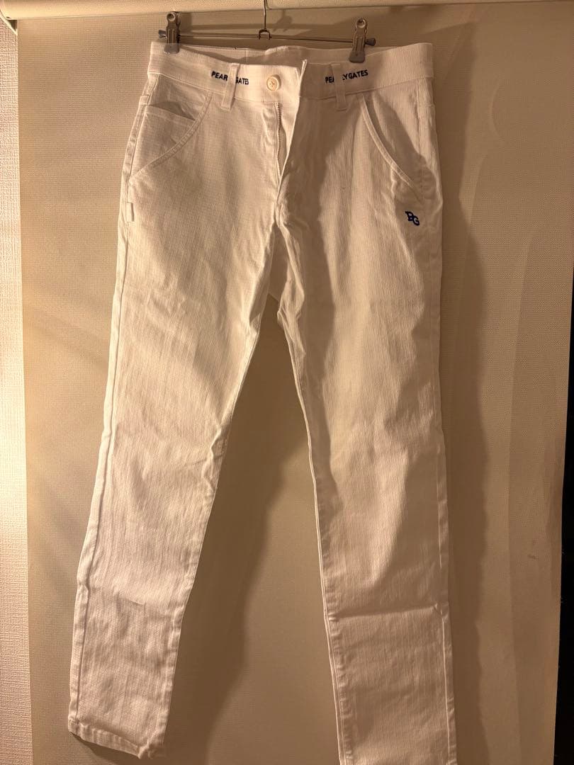 値下げ‼️PEARLY GATES ホワイト スリムフィットパンツ size4