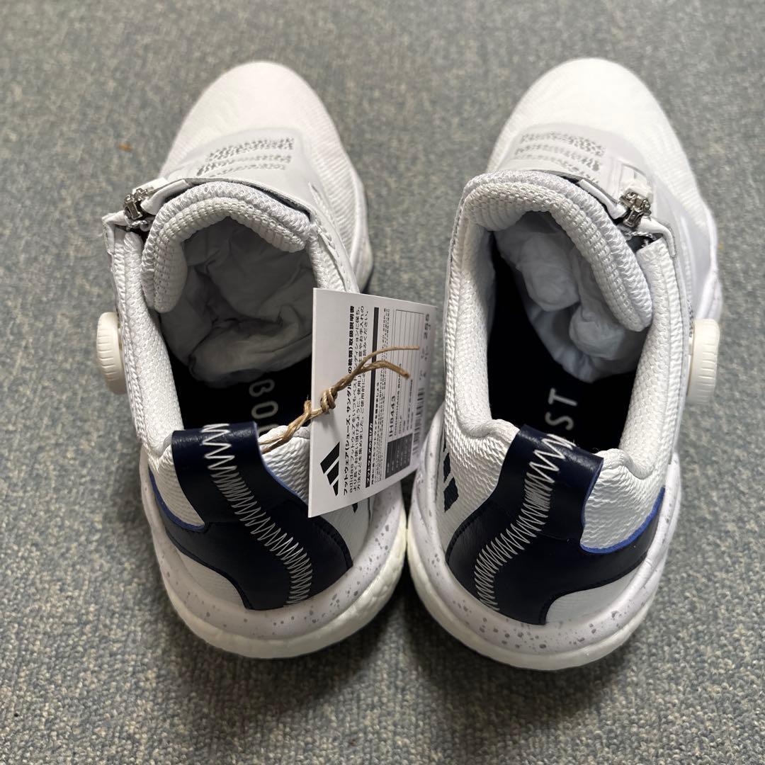 新品 adidas コードカオスボア25 ゴルフシューズ 25.5 ホワイト