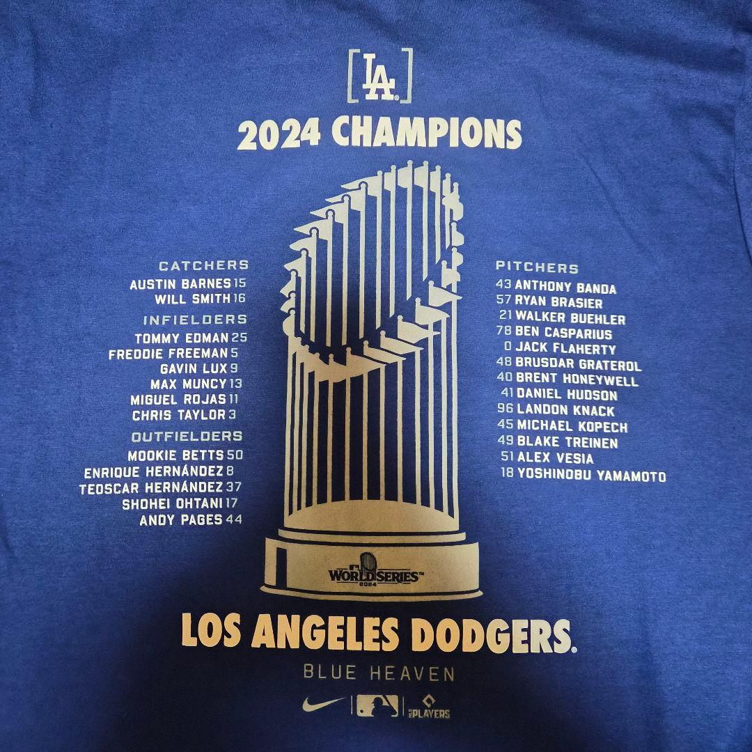【US直輸入・希少】2024年 ワールドシリーズ優勝記念 ドジャース Tシャツ