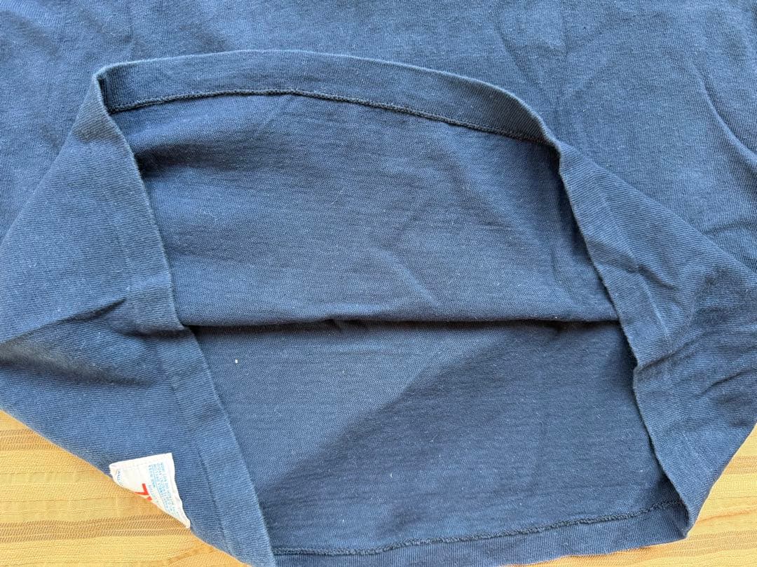 70年代 チャンピオンU.N.C. フットボールシャツ XL ネイビー