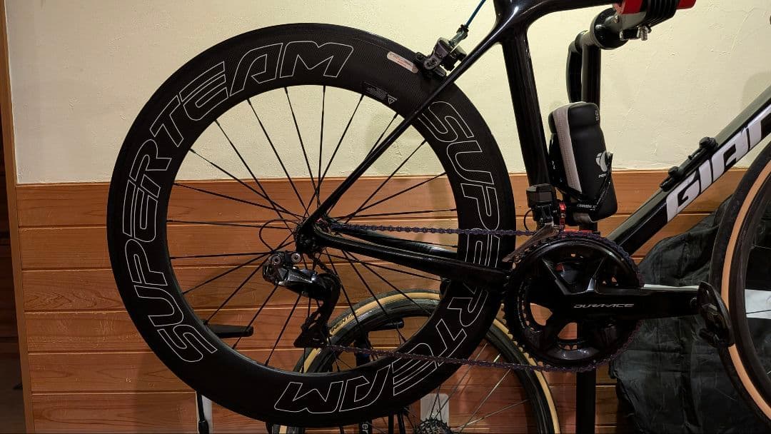 リア88mmSUPERTEAMカーボンディープリムホイール