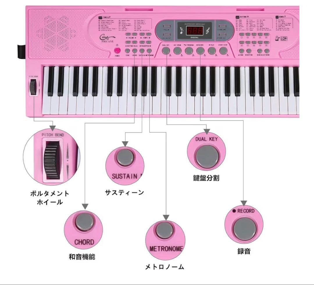 電子ピアノ　日本語表記　初心者向け