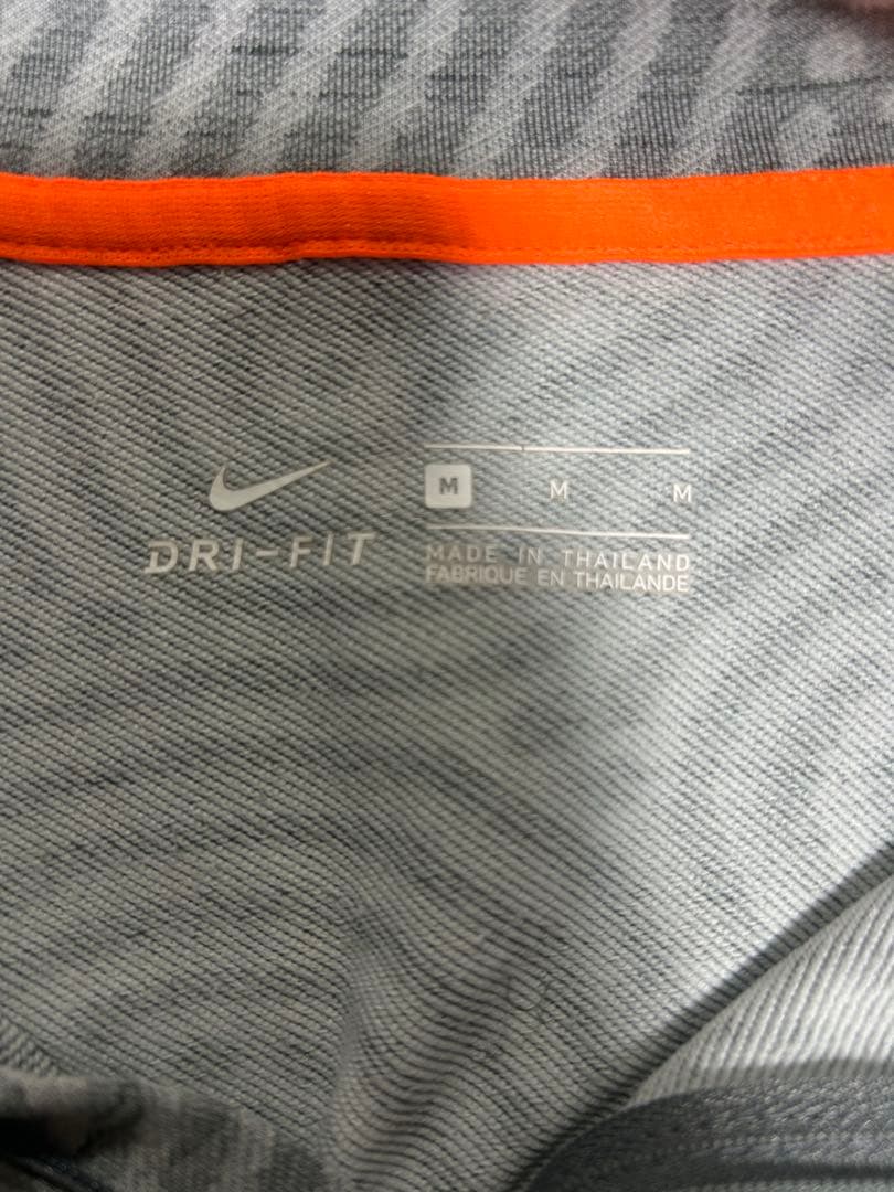 Nike ドリルトップ上下ウェア グレー/オレンジ