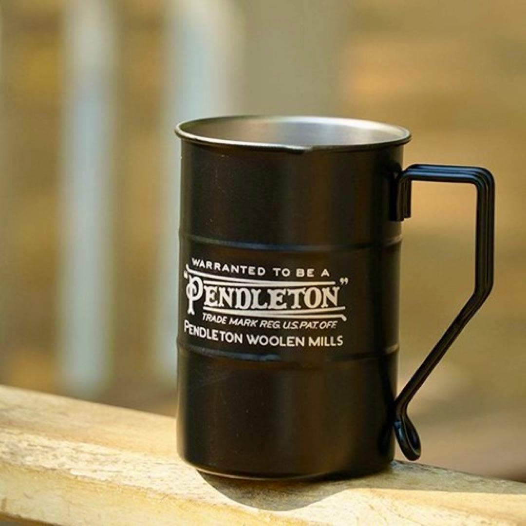 バーベキュー・調理用品 PENDLETON YK103 Mini Drum Mug Brack/Navy