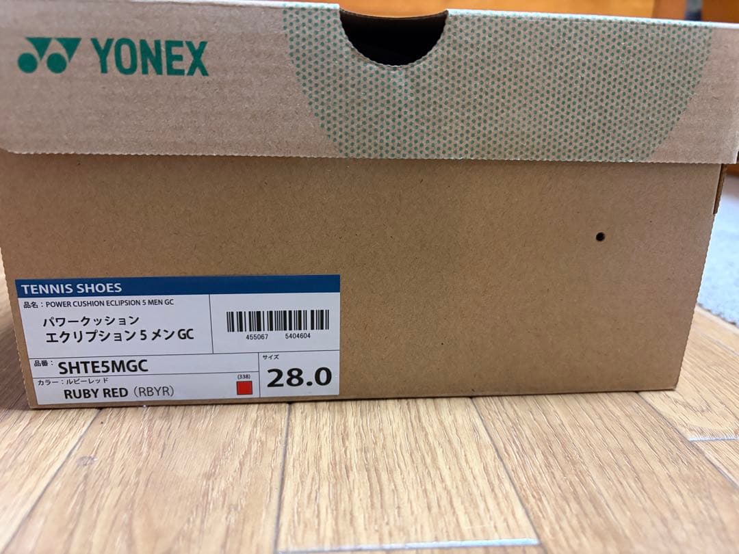 YONEX テニスシューズ SHTE5MGC 28.0cm ルビーレッド