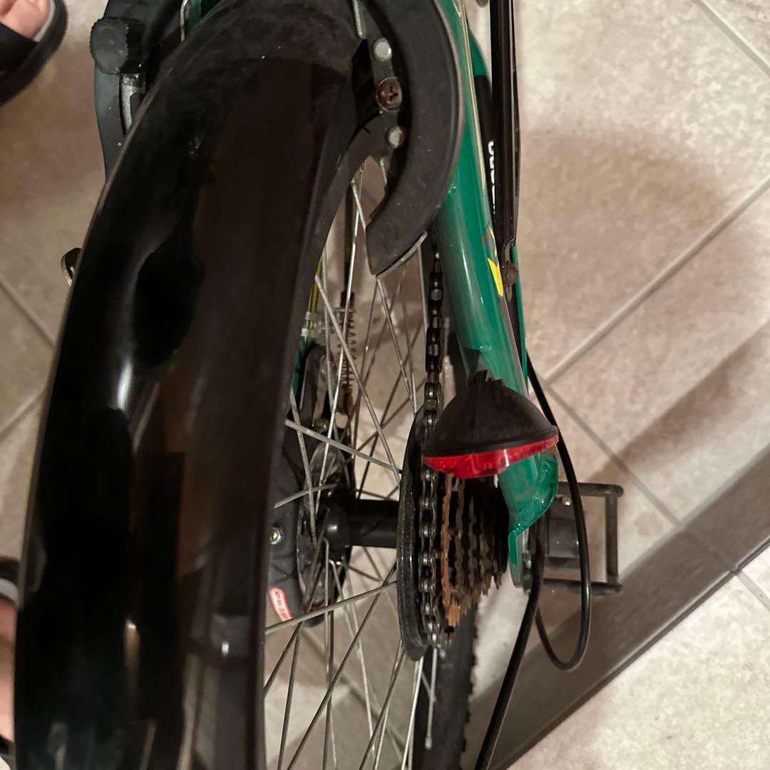 シマノ　自転車　キッズ　20インチ　グリーン