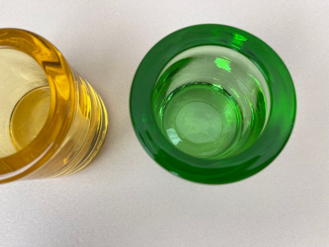 イッタラ　kivi キャンドルホルダー2個セット　レモン＆アップルグリーン