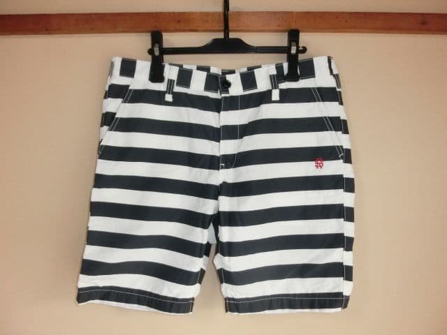 rough & swell　ZEBRA ボーダーストレッチハーフパンツ