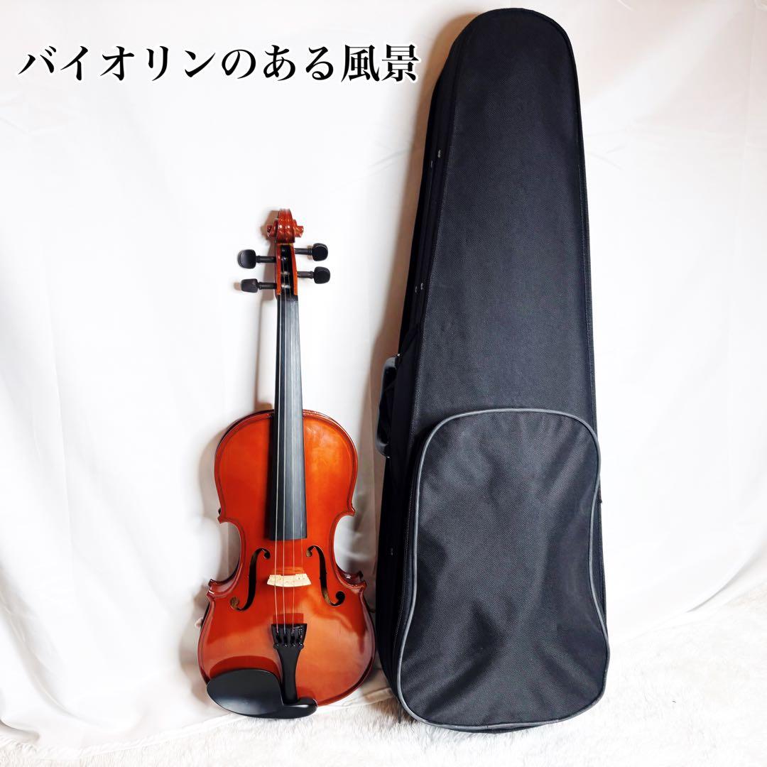 バイオリン 4/4サイズ 8点セット フルサイズ インテリア デッサン オブジェ