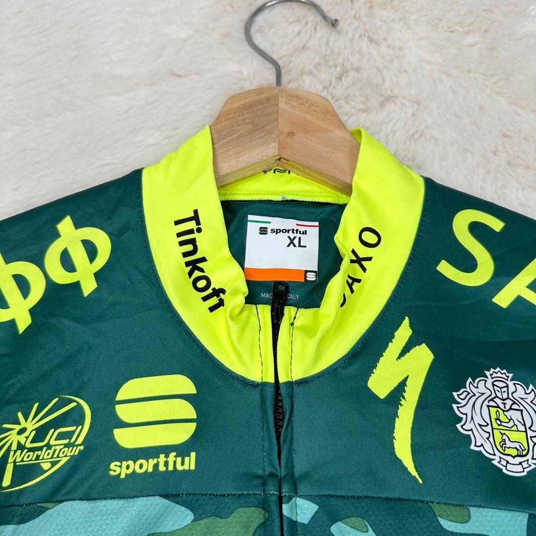 ✨美品✨Sportful ティンコフサクソ 迷彩 プロチームジャージ 伊製 XL