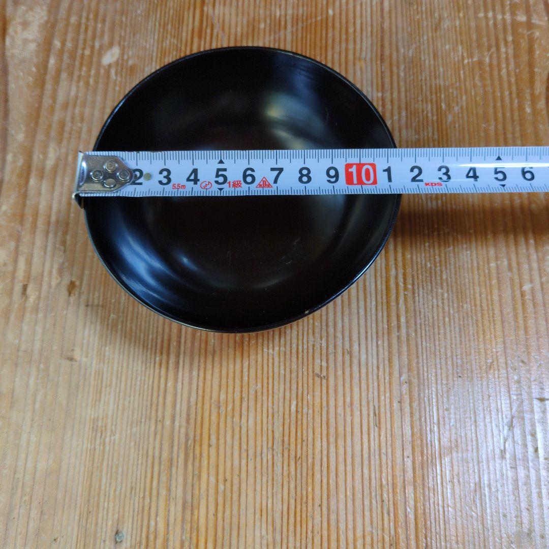 漆器製　黒　膳セット　お盆付き　計5セット