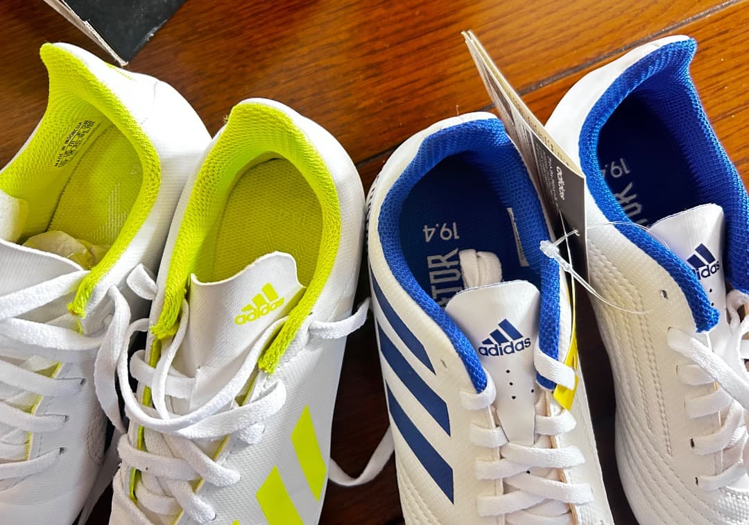 新品☆アディダススパイクサッカー19.5 20cm2足セットadidasシューズ