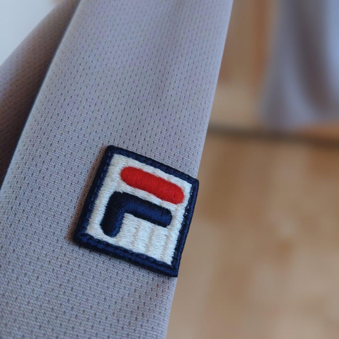 FILA　新品タグ付　キャメルアップリケＴシャツ　ロンT　XL