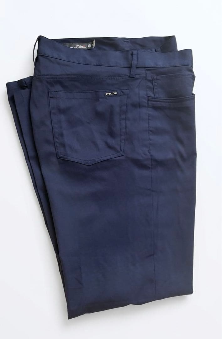 RLXラルフローレン 180/88A立体刻印ロゴマークストレッチゴルフパンツ