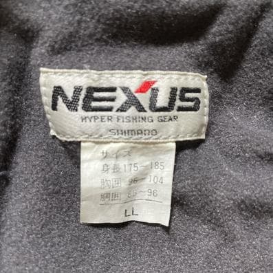 NEXUSフィッシングウェアLLサイズ