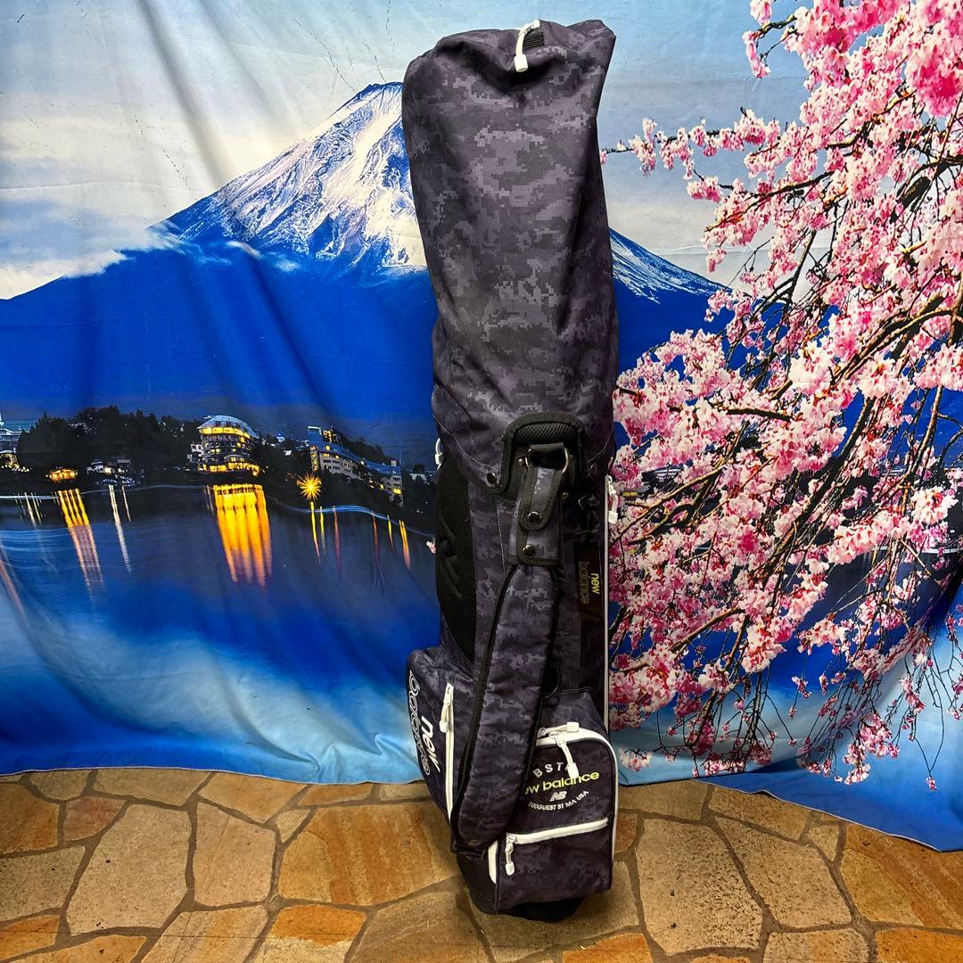 寶BW-1169 ニューバランス キャディバッグ パープル/ネイビー